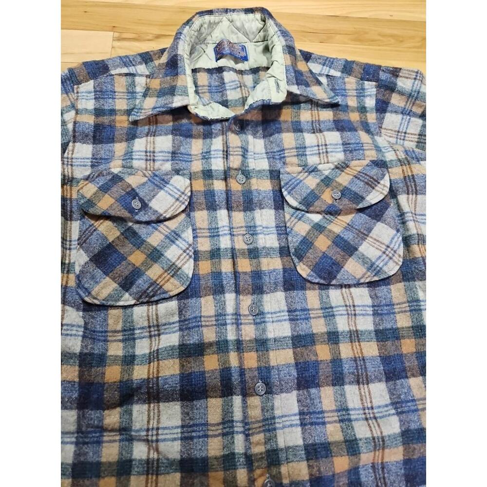 Vintage Pendleton Virgin Wool Button Flannel Shir… - image 5